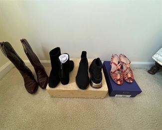 Designer Shoes Handbags Clothing. FERRAGAMO BOOTS.