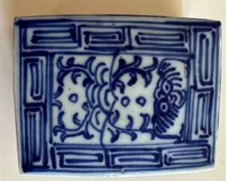 CHINESE BLUE & WHITE Canton Pieces CUPS SAUCERS PLATES COVERED DISH