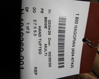 clean/wrapped area rug!