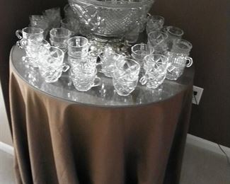 Rare! Vintage punch bowl set