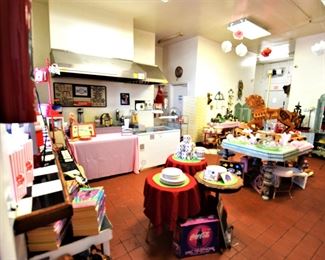 Looking into the back area of the Restaurant