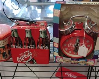 Fun Coca Cola memorabilia.. Love the lunch box in the middle