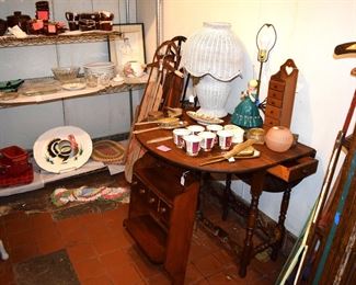 Gateleg table in the cooler