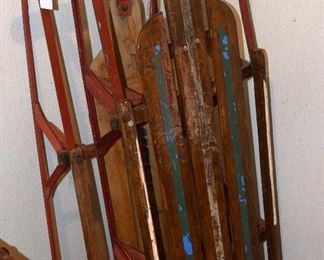 Two more vintage sleds