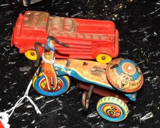 Toys (small toys) The little tin tricycle is neat !