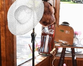 I thought this might be an ornate coat rack, but it appears to be an ornate Hat rack !