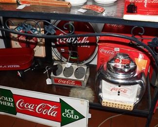 The bottom shelf of the large bakers rack