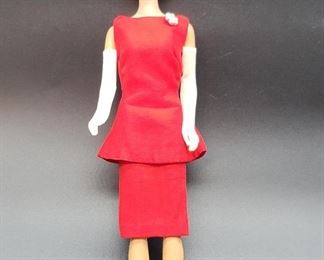 Vintage 1960's Brunette Barbie in Jackie O Style