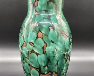 Artist Signed Terra Cotta Studio Pottery Vase