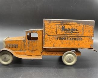 Vintage Pressed Steel Kroger Food Express Truck