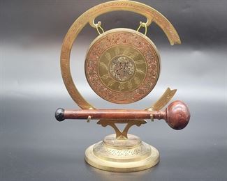 Brass Gong: Tabletop Decor from India