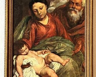 Canvas Print of Oil Painting in the Prado Museum