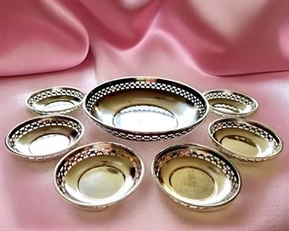 Sterling Nut Set, 6.1 OZT $125 or bid #9