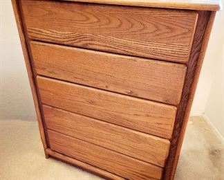 5-drawer Oak Chest $95 or bid #4
