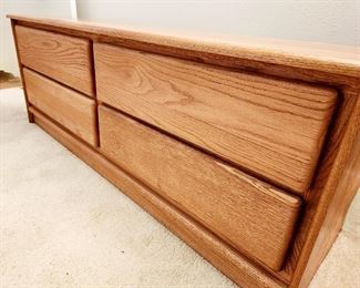 4-drawer Oak Low Chest $65 or bid #5