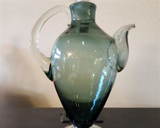 Mid-Century Glass Wine Decanter