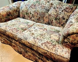 Traditional Tapestry Love Seat $75 or bid #14
