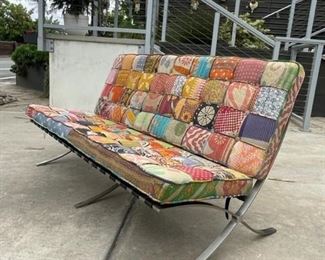 Very lightly used, metal frame, kantha patchwork pads, leather support straps.
Now $500! OBO ((Originally $1700!))