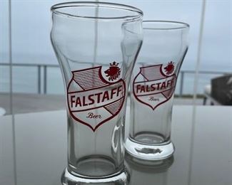 Falstaff beer glass set of 2 $10