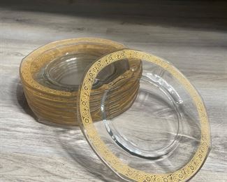 Vintage Glass plate set - $25