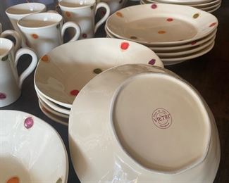 Vietri Italian dish set $300