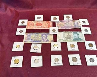 005 Coins And Currency From Near Far