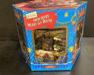 Vintage Mr Christmas Holiday Merry Go Round