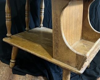 Vintage Wooden Side Table Or Nightstand