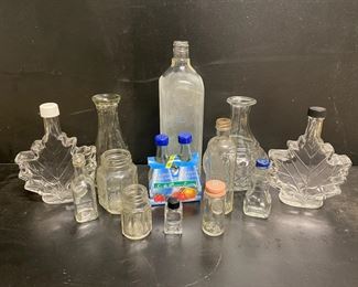 Vintage Clear Bottles