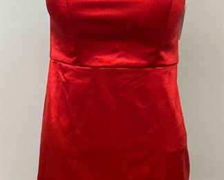 LULUs Sexy Red Strapless Mini Dress  Size Medium  Stretchy Material