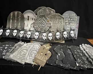 Gravestones And Yard Decor