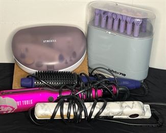 Homedics Mani Pedi Body Basics Kit, BaByliss Pro Curlers, Hot Tools CHI Straightener, Calista Tools