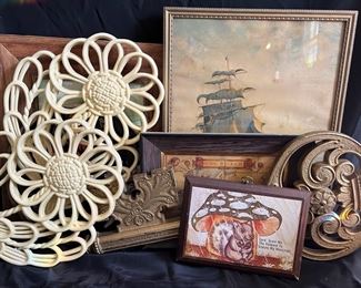 8 Vintage Wall Decor Pieces Art