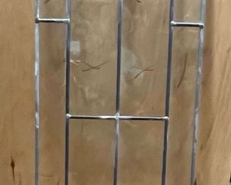 9 Antique Leaded Glass Panels