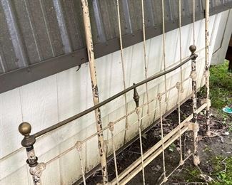 Antique Metal Headboard Footboard Bed Frame