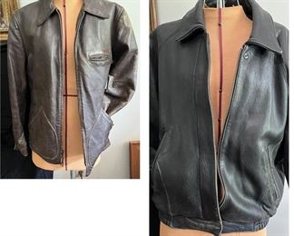 2 Vintage Heavy Leather Jackets
