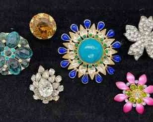 6 Gorgeous Sparkling Brooches