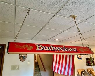 Budweiser Hanging Bar/Pool Table Lamp
