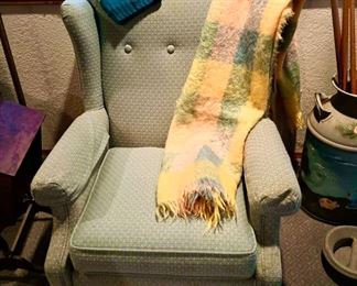 Multicolor Mohair Throw Blanket