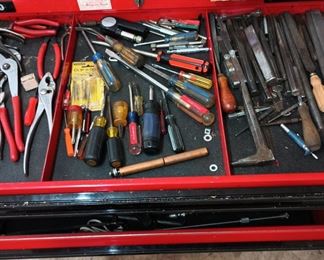 Assortment of Pliers, Wrenches, Screwdrivers