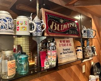 Assortment of German Beer Steins