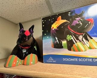 Dolomite Scottie Dog Christmas Decoration