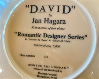 Jan Hagara Decorative Plate - Romantic Designer Series