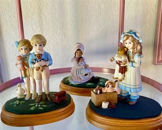 Jan Hagara Figurines - Alice & Andrew, Holly & Theresa, Becky 
