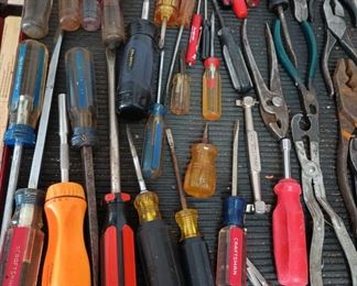 Assortment of Hand Tools & Screwdrivers