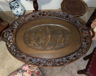 Hand Carved Wood Tables