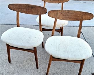 4 Authentic Mid Century Carl Hanson (?) Chairs (only 3 chairs pictured. 4th chair will be available at time of sale)
