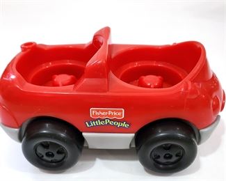 FISHER PRICE LITTLE PEOPLE WORLD TRAVELER RED 2 SEAT CAR VEHICLE