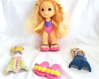 FISHER PRICE SNAP N STYLE ALEXA DOLL CLOTHES LOT SHIRTS SKIRT SHORTS SHOES