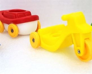 ILLCO DISNEY VEHICLES AIRPLANE BOAT TRICYCLE TRAIN FITS LITTLE PEOPLE
